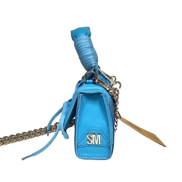 Steve Madden BDORAA Turquoise Micro Mini Chain Crossbody Bag Purse NWT - Picture 2 of 8